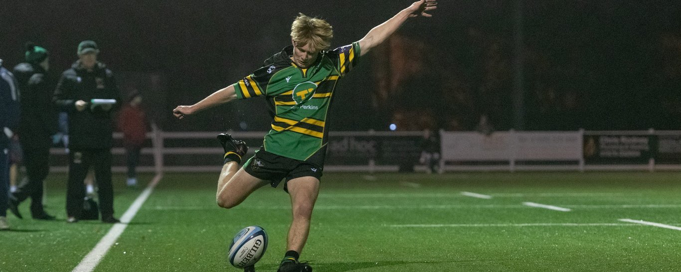 Northampton Saints Under-18s side in action against Leicester Tigers