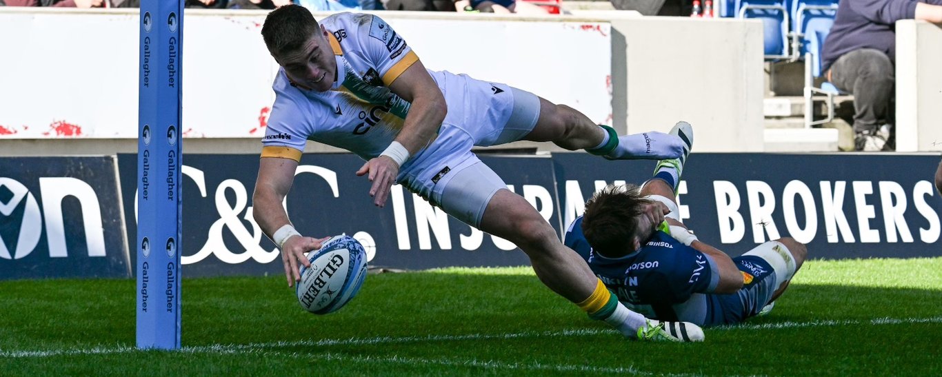 Tommy Freeman of Northampton Saints