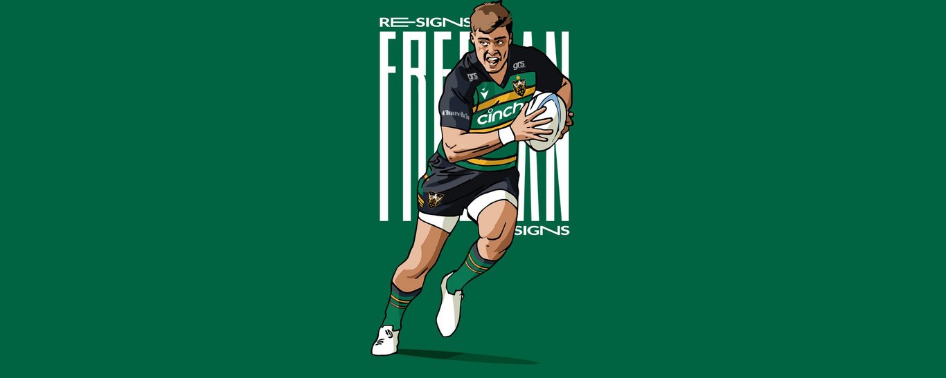Tommy Freeman has signed a new contract at Northampton Saints.