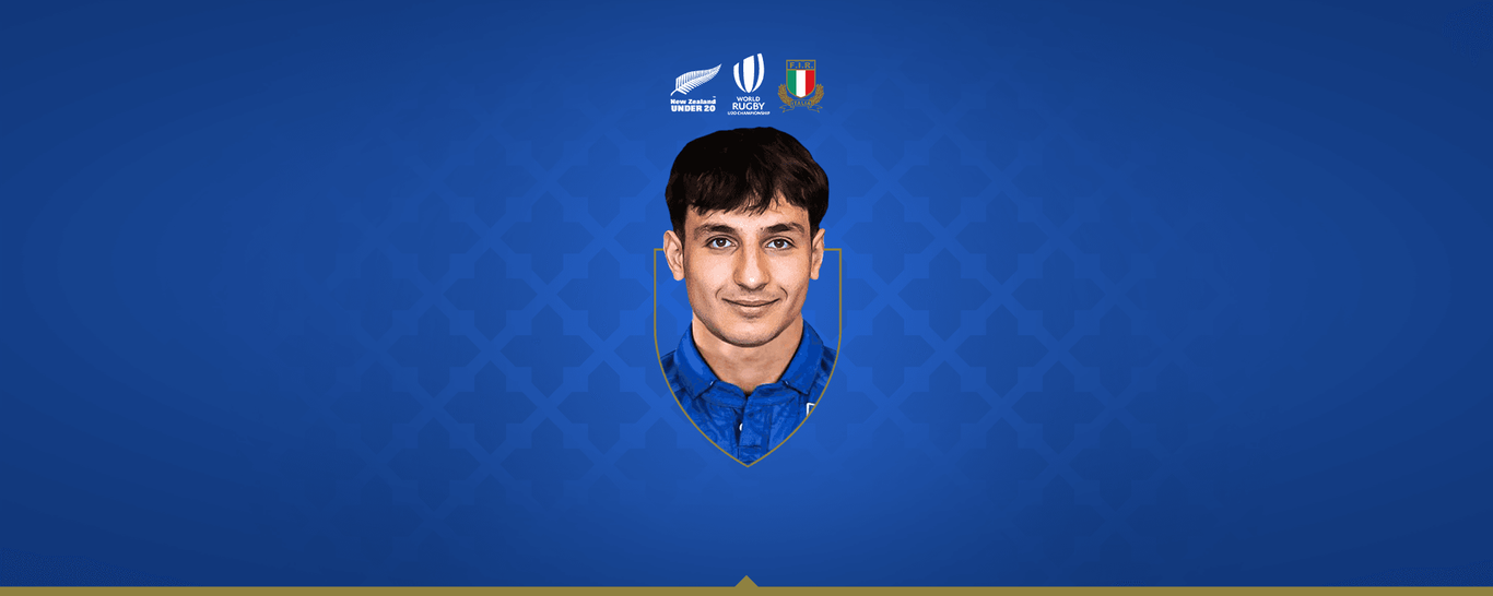 Edoardo Todaro of Northampton Saints and Italy Under-20