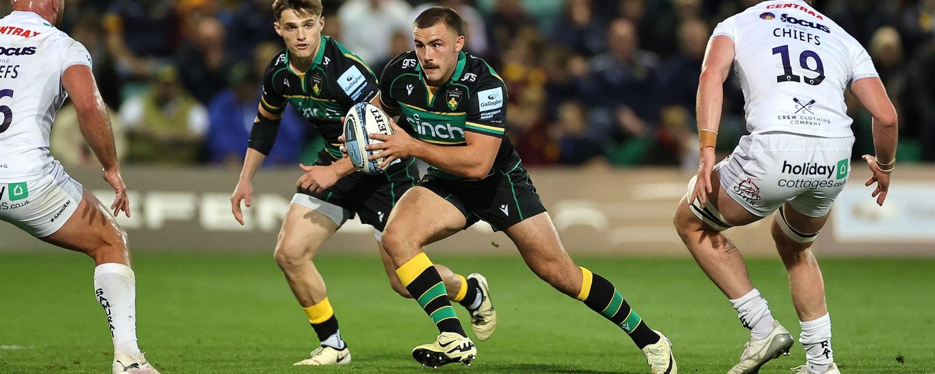 Northampton Saints’ Ollie Sleightholme during the 2024/25 season.