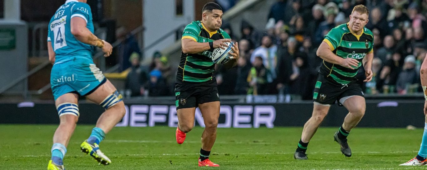 Sam Matavesi of Northampton Saints.