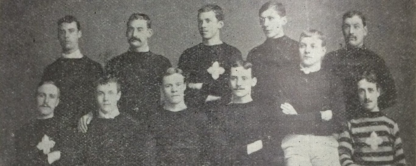 A Northampton Saints team photo from 1888