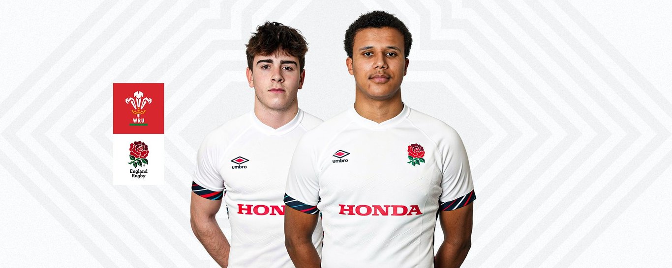 Aiden Ainsworth-Cave and Jonny Weimann of Northampton Saints and England U20.