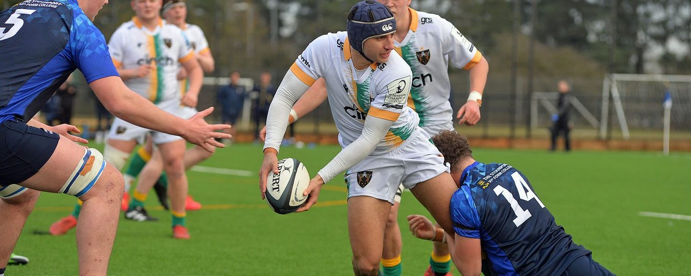 Northampton Saints Under-18s in action against Midlands West Academy