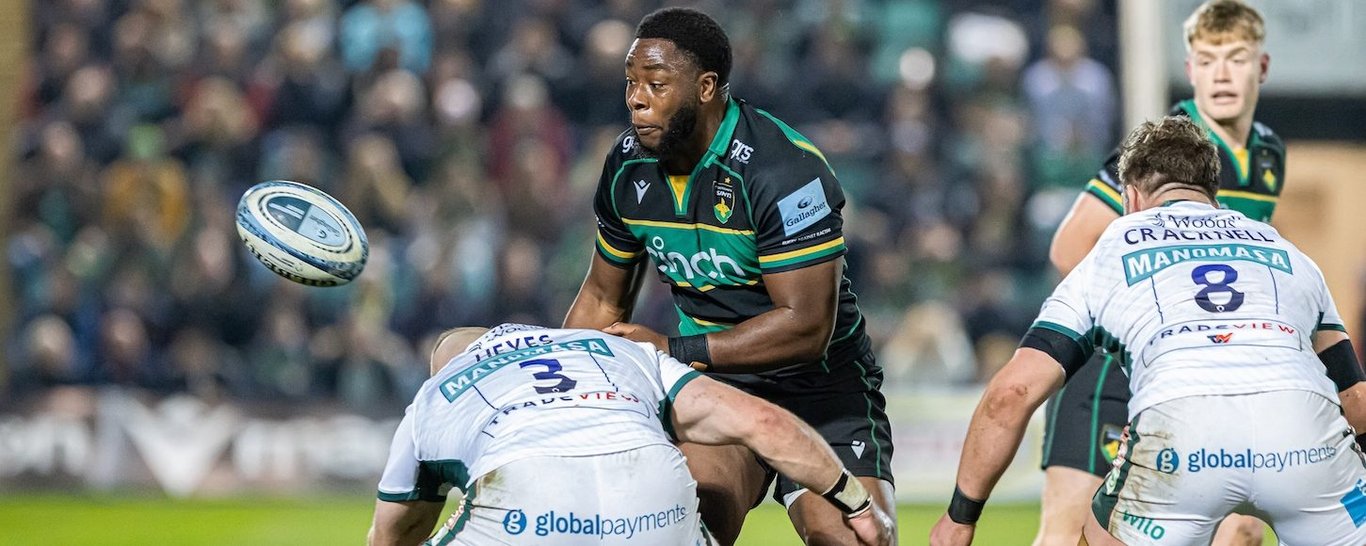 Immanuel Iyogun of Northampton Saints.