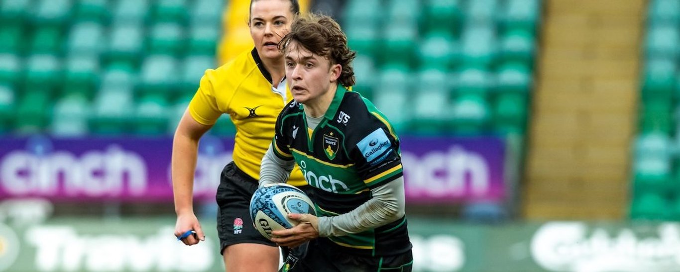 Northampton U18 Academy in action against Leicester Tigers.