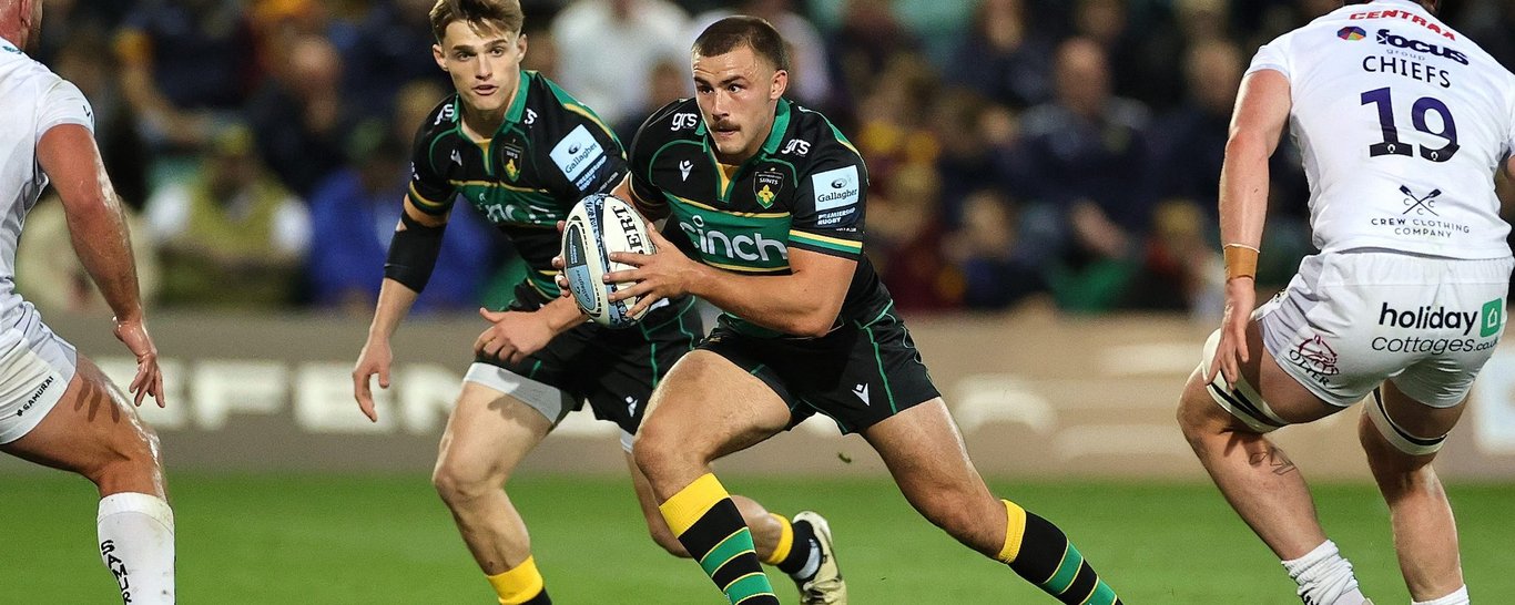 Northampton Saints’ Ollie Sleightholme during the 2024/25 season.