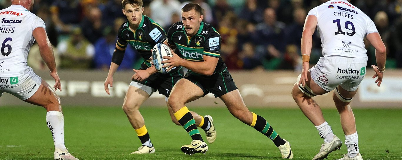 Northampton Saints’ Ollie Sleightholme during the 2024/25 season.