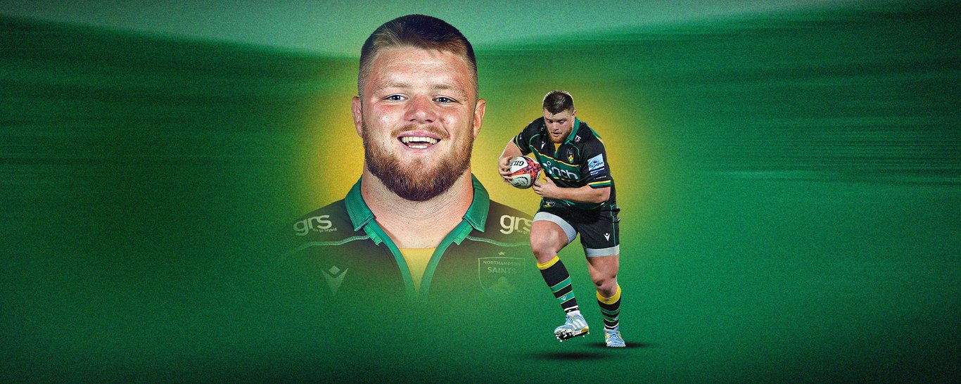 Luke Green signs a contract extension with Northampton Saints