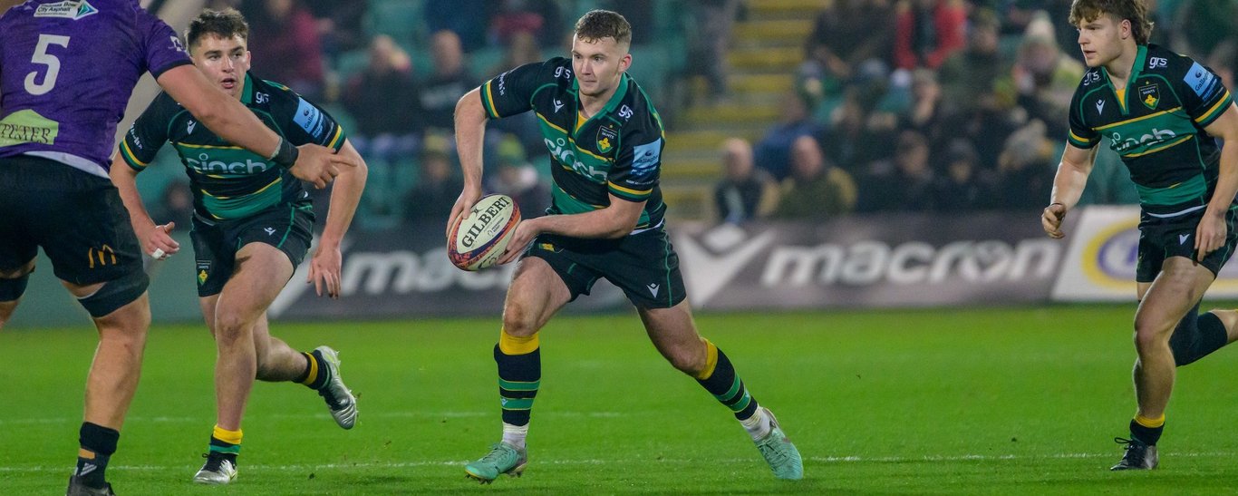 Northampton Saints’ George Makepeace-Cubitt during the 2024/25 season.