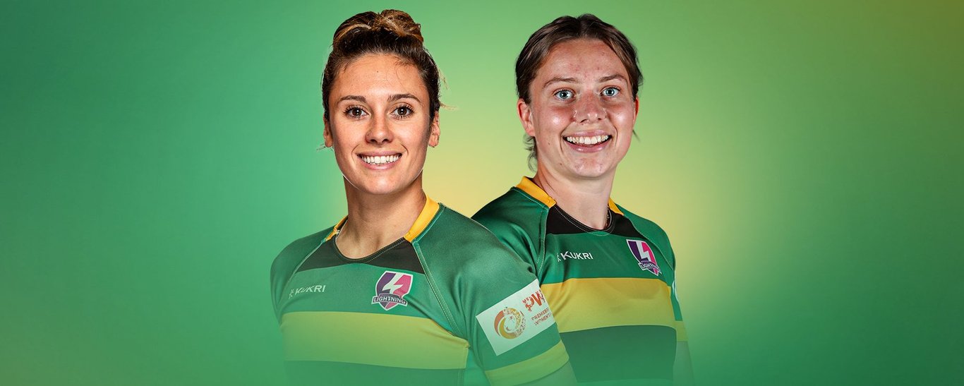Abbie Brown and Alicia Maude of Loughborough Lightning