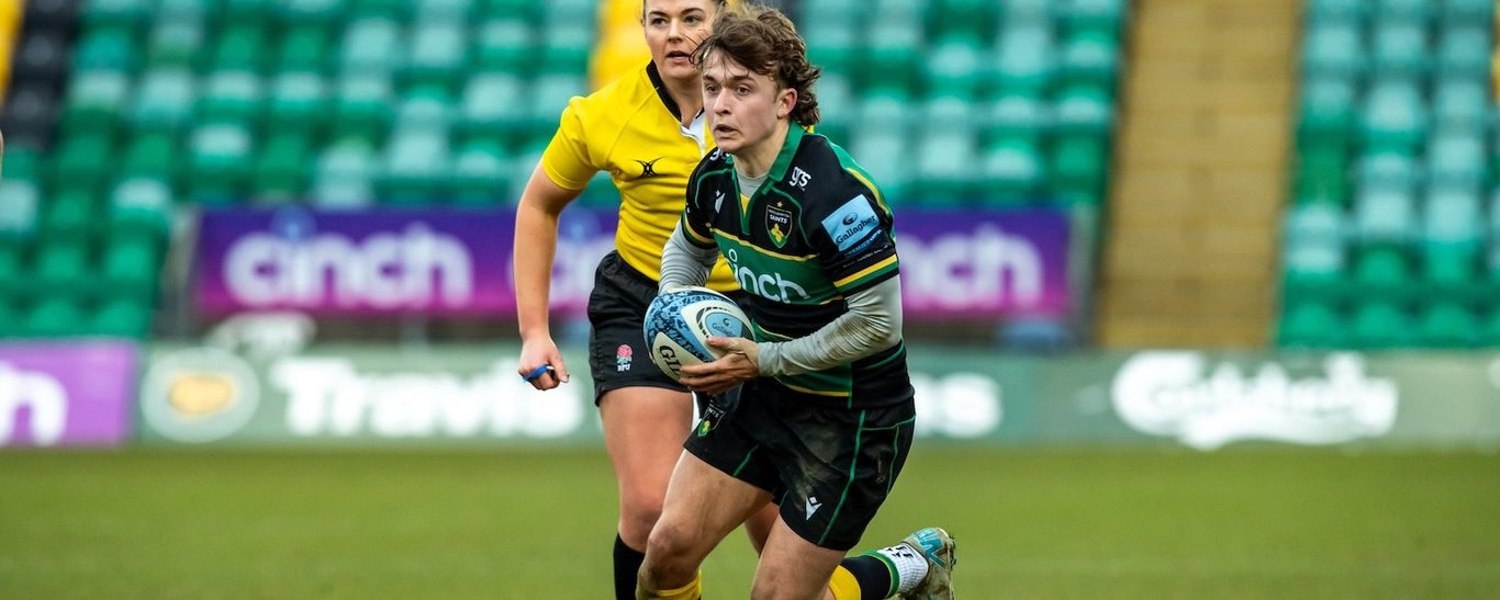 Northampton U18 Academy in action against Leicester Tigers.