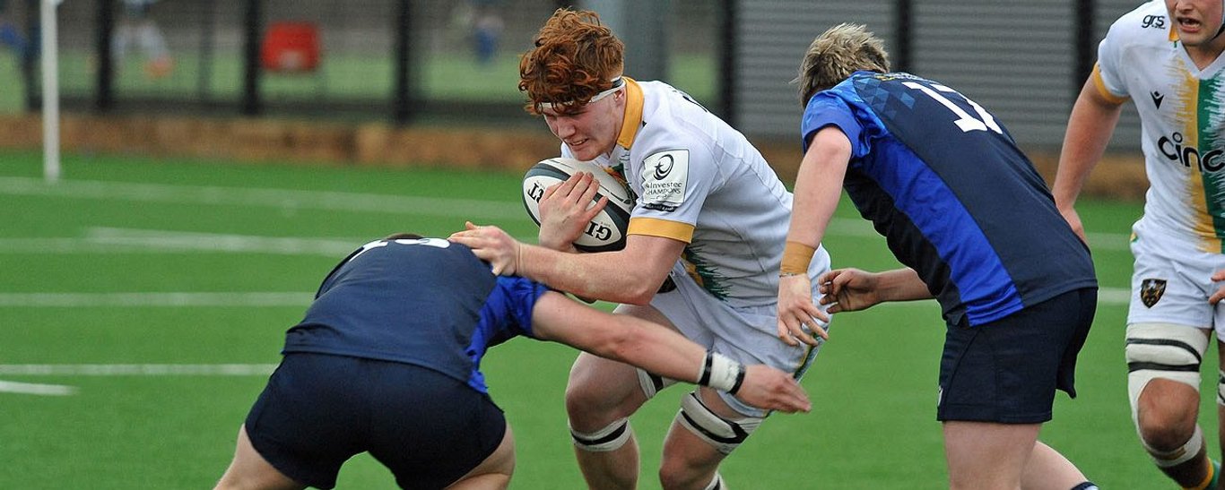 Northampton Saints Under-18s in action against Midlands West Academy