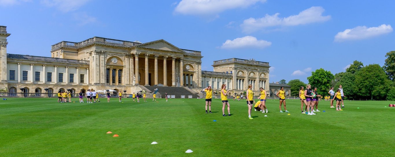 Northampton Saints and Loughborough Lightning Community residential camps at Stowe School.