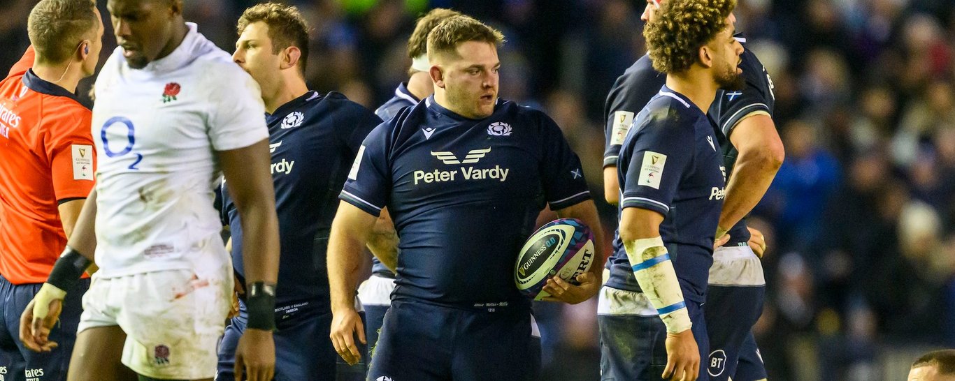 Northampton Saints’ Elliot Millar Mills features for Scotland.