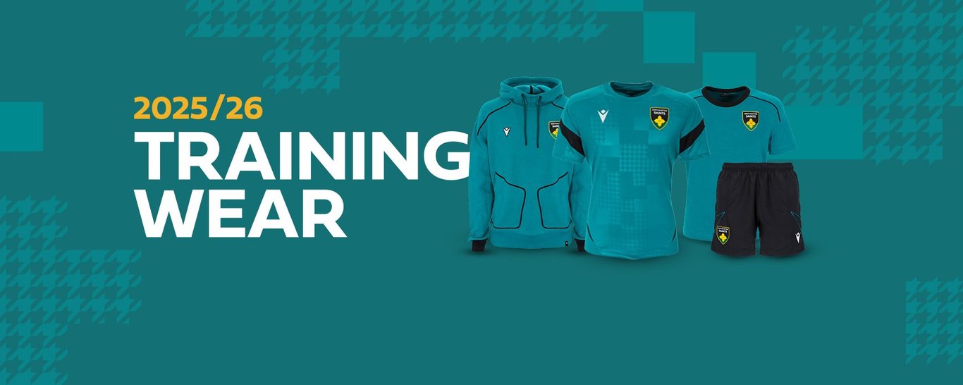 Northampton Saints’ 2025/26 training wear on sale now!