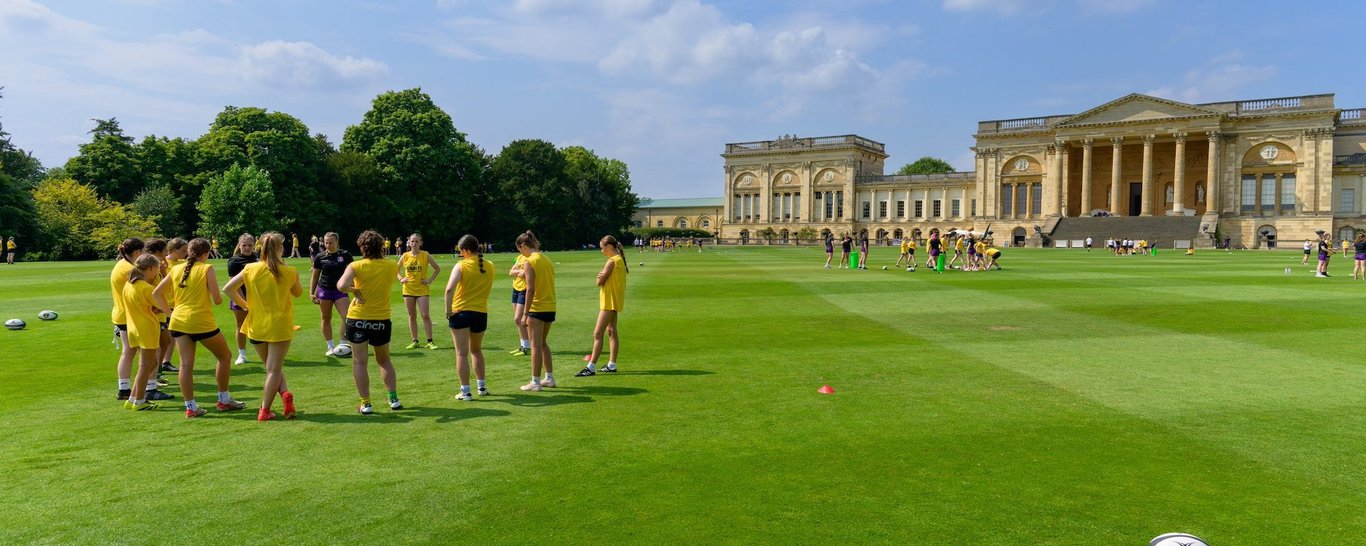 Northampton Saints and Loughborough Lightning Community residential camps at Stowe School.