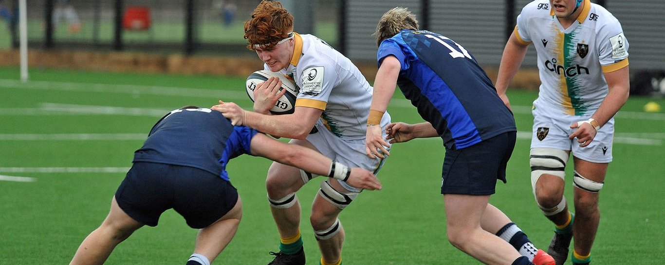 Northampton Saints Under-18s in action against Midlands West Academy