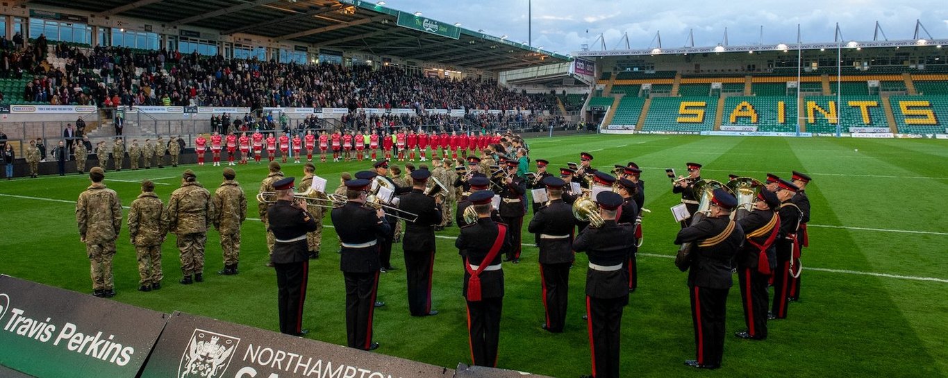 The Mobbs Memorial Match is played at Franklin’s Gardens