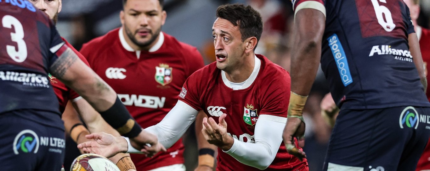 Northampton Saints’ Alex Mitchell features for the British & Irish Lions.