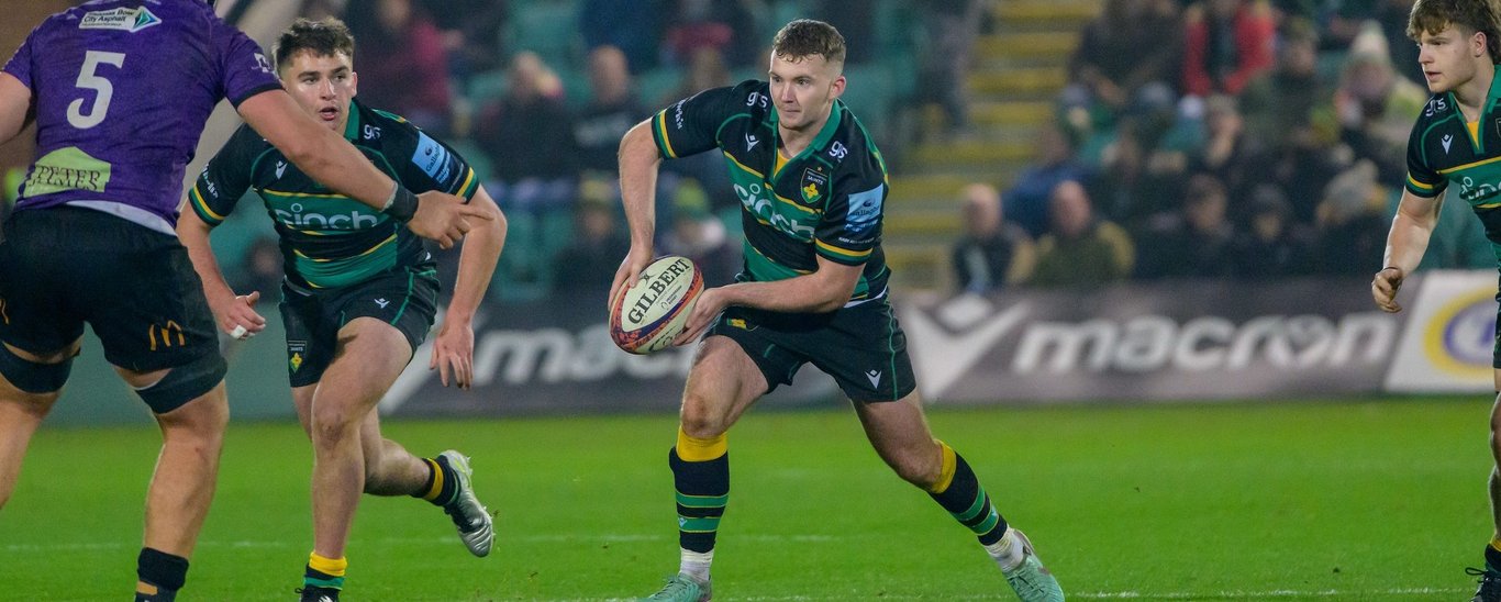 Northampton Saints’ George Makepeace-Cubitt during the 2024/25 season.