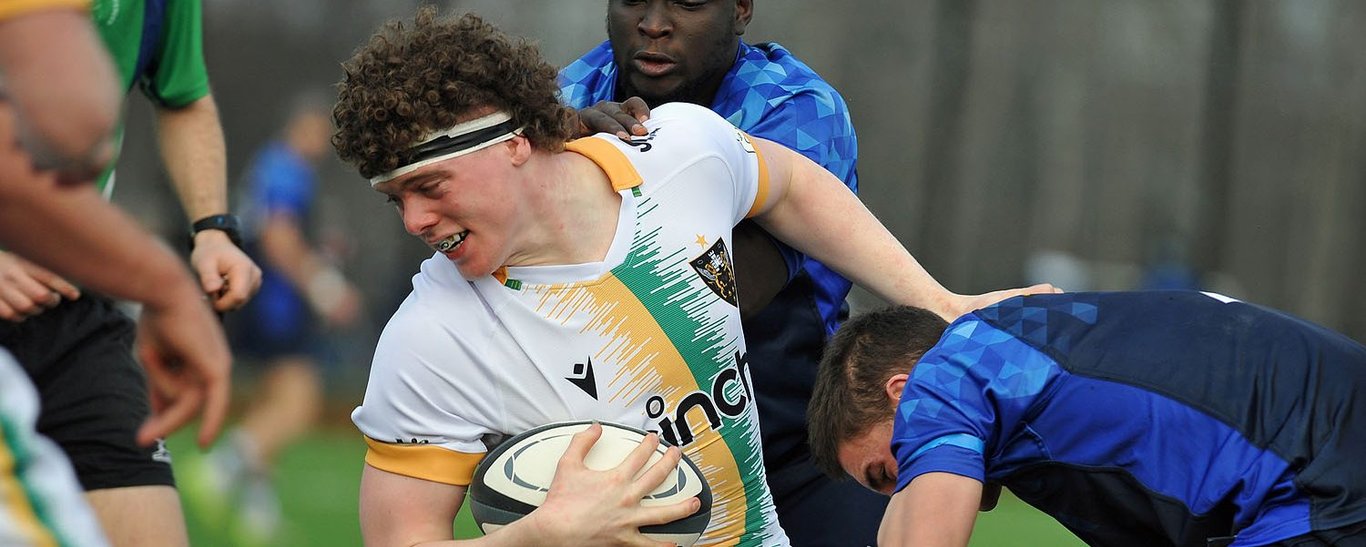 Northampton Saints Under-18s in action against Midlands West Academy