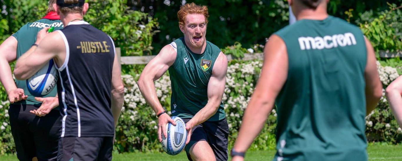 Northampton Saints’ George Hendy during the 2024/25 season.