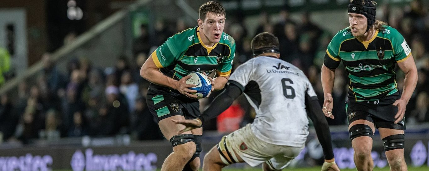 Tom Lockett for Northampton Saints against RC Toulon.