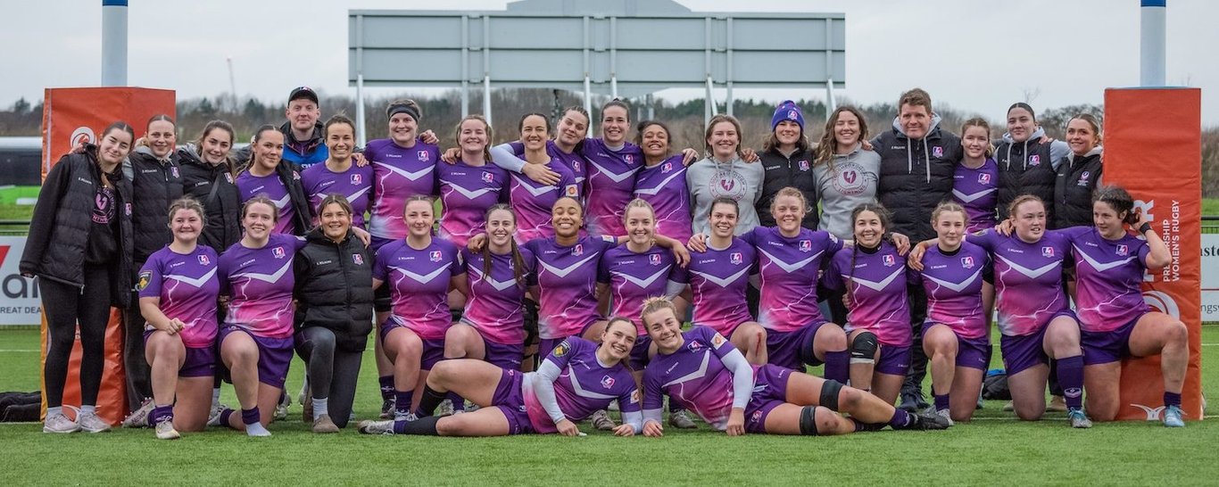 Loughborough Lightning celebrate their victory over Bristol Bears.