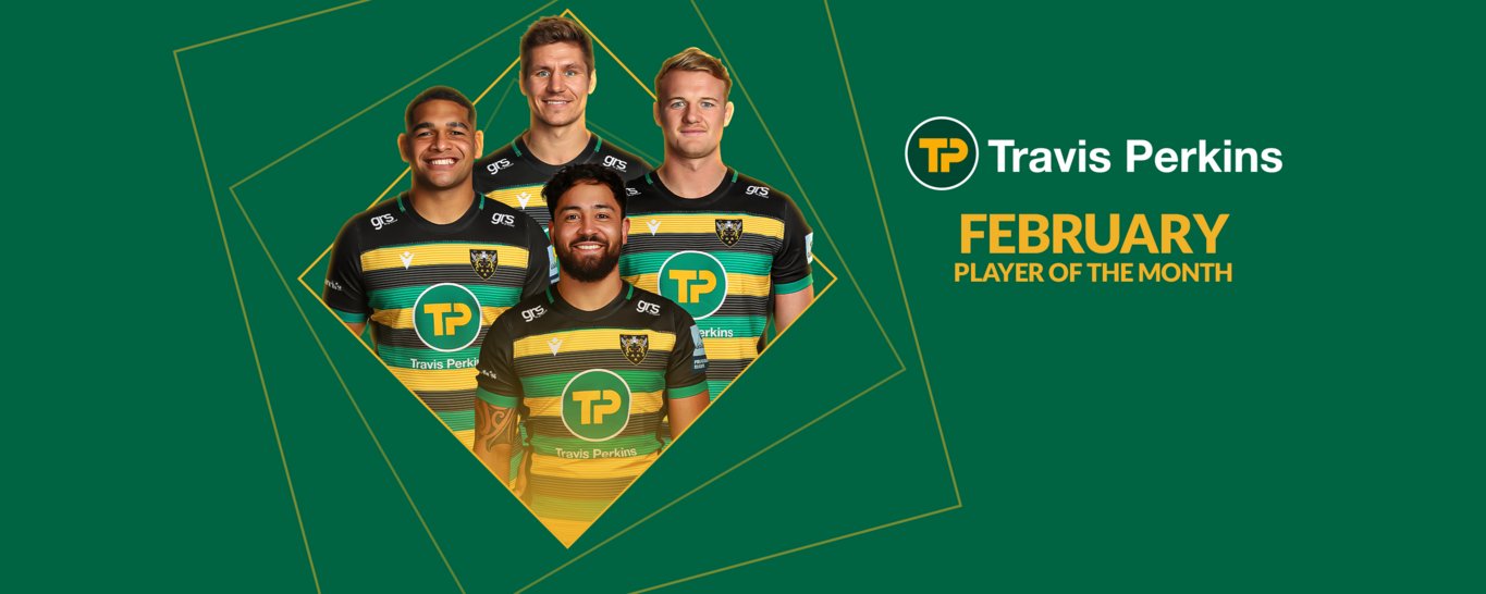 Piers Francis, Sam Matavesi, Matt Proctor and David Ribbans have been nominated for Travis Perkins player of the month for February 2021.