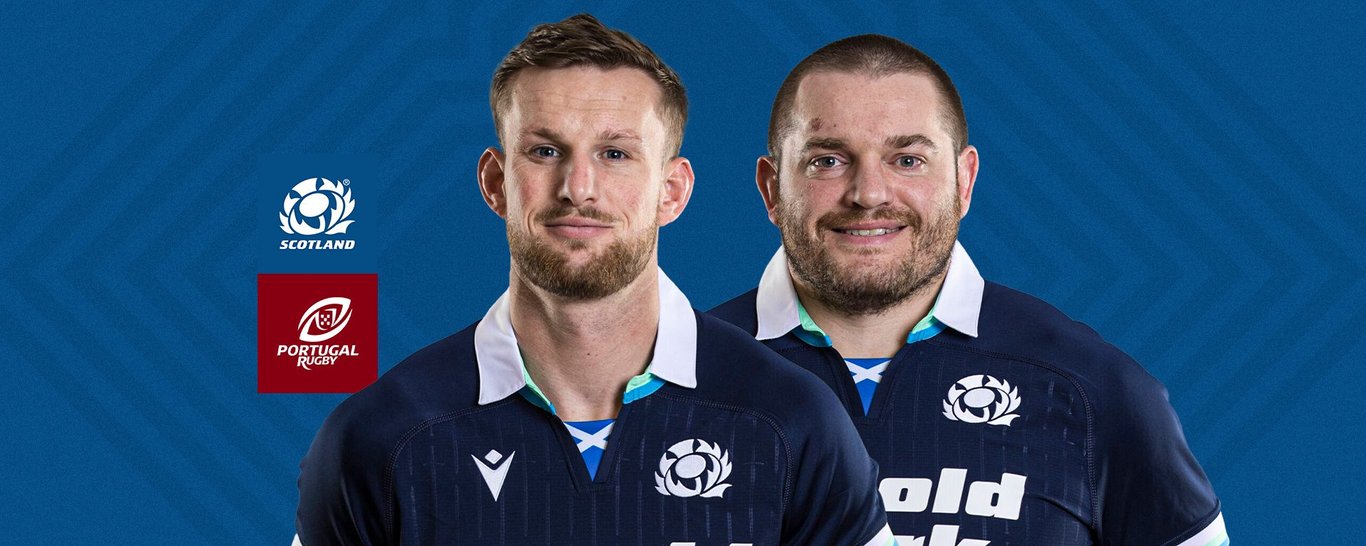 Rory Hutchinson starts for Scotland, while Elliot Millar Mills is also involved against Portugal