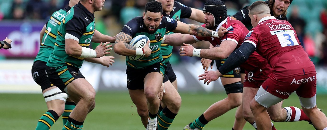 Matt Proctor in action for Northampton Saints