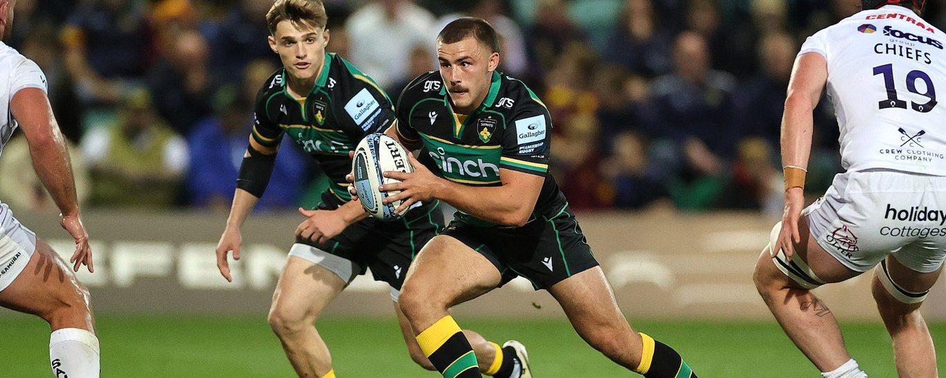 Northampton Saints’ Ollie Sleightholme during the 2024/25 season.