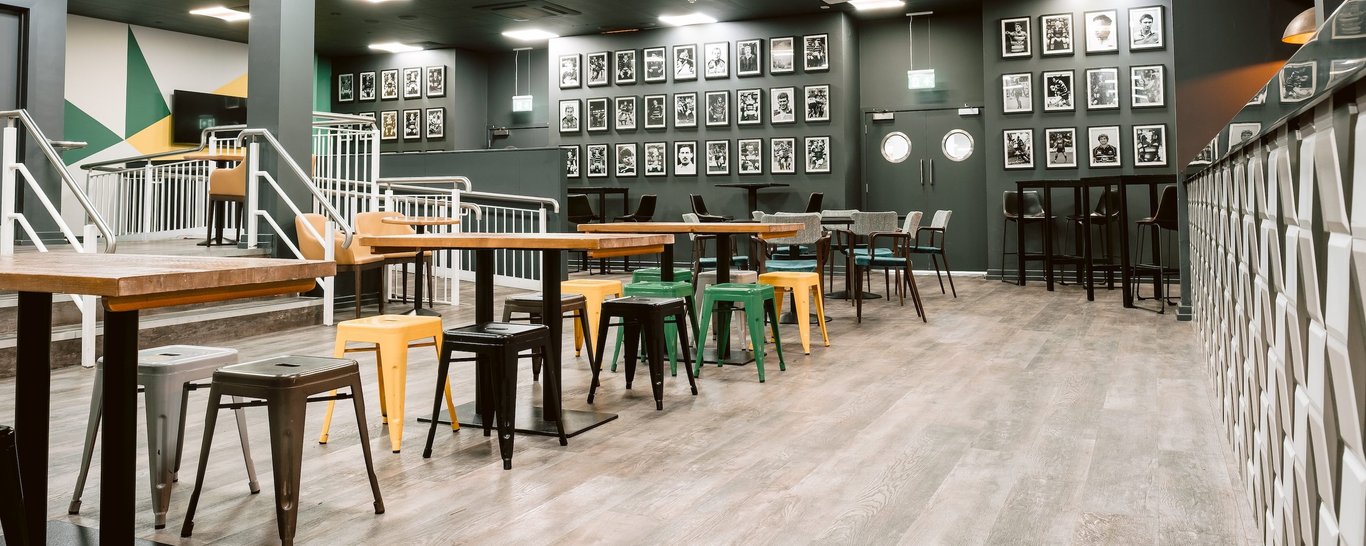 This laid-back, social bar in the Carlsberg Stand is an inviting setting for match-goers who want to mingle with fellow supporters.