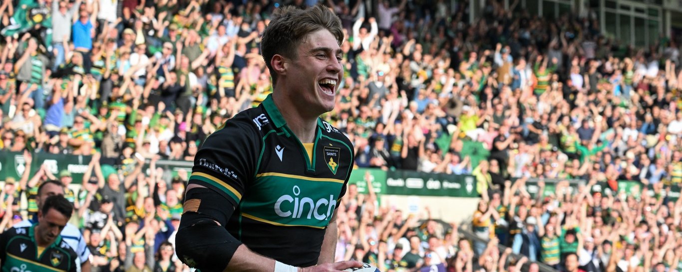 Tommy Freeman of Northampton Saints