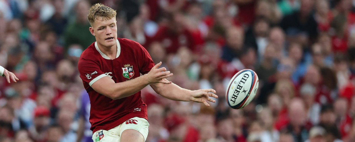 Northampton Saints’ Fin Smith features for the British & Irish Lions