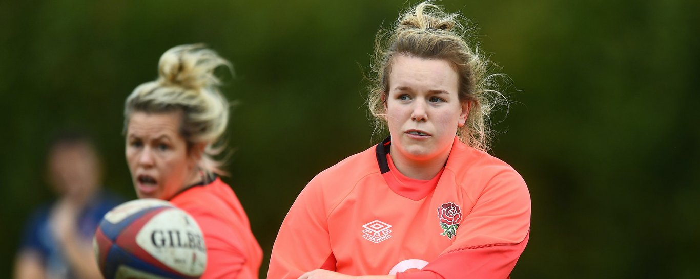 Loughborough Lightning's Lark Davies features for Red Roses.