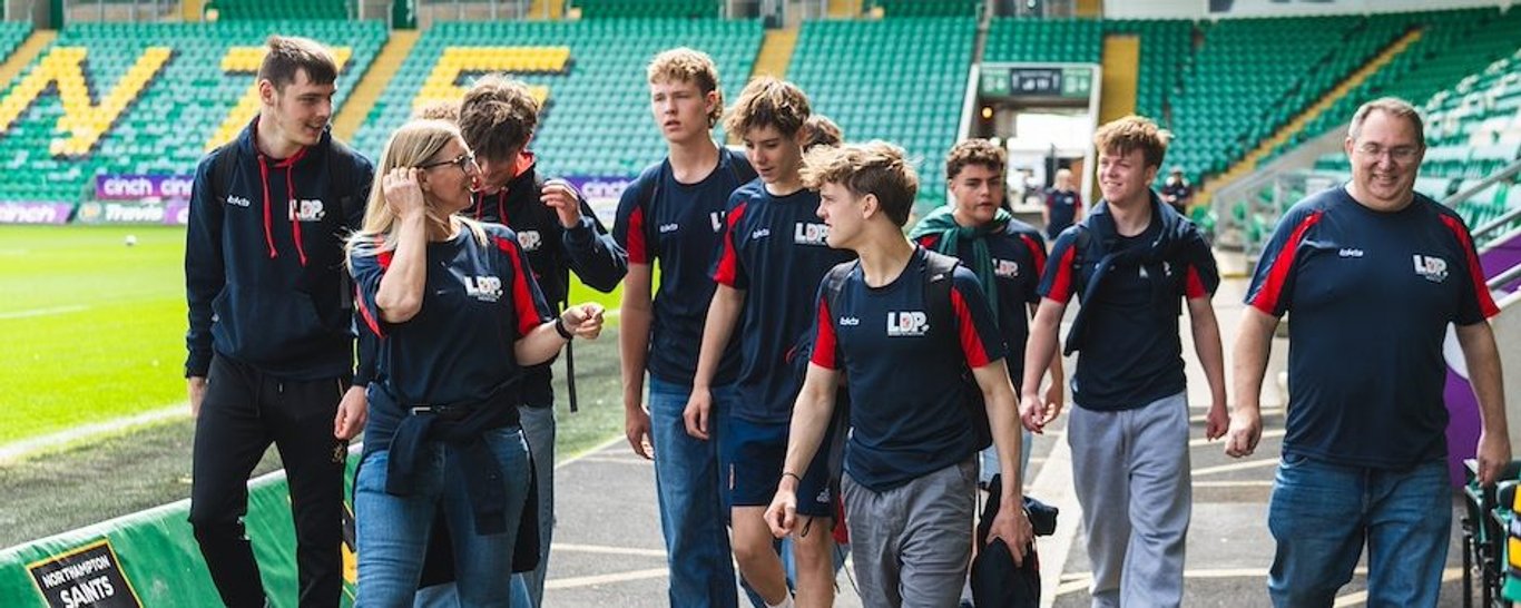 The LDP group visited Saints at cinch Stadium at Franklin’s Gardens