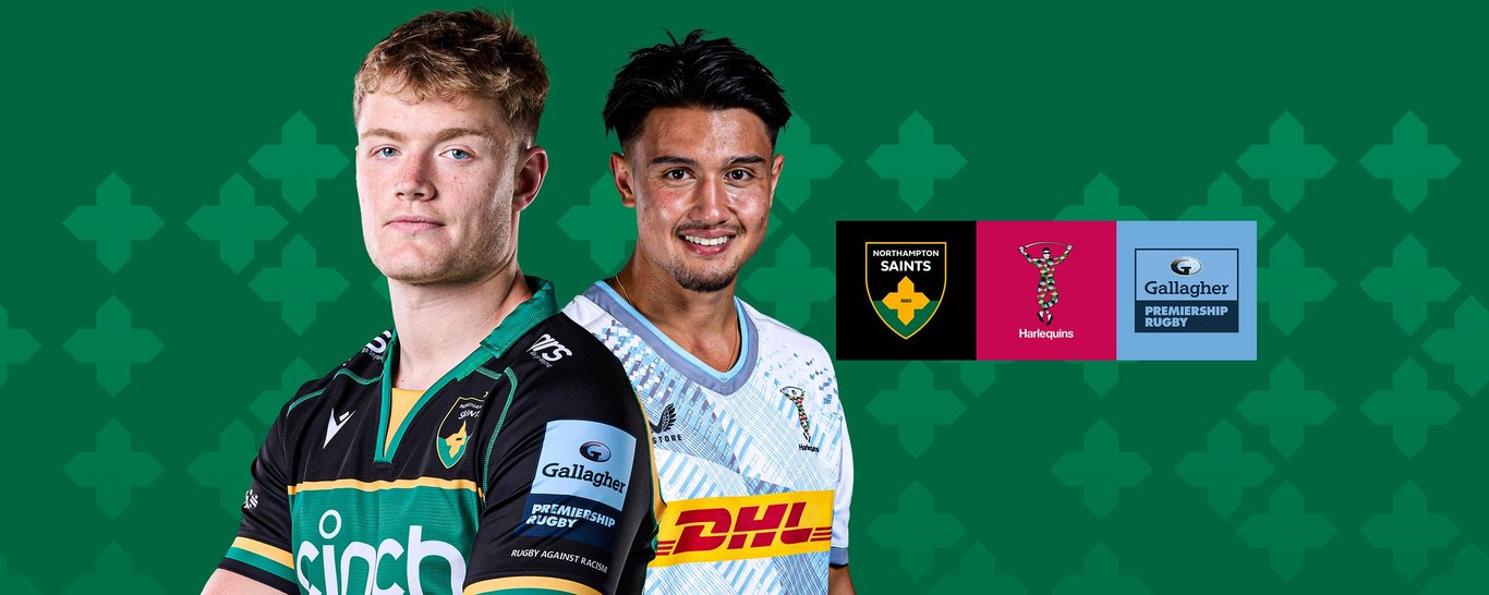 Saints play Harlequins in the Gallagher Premiership.