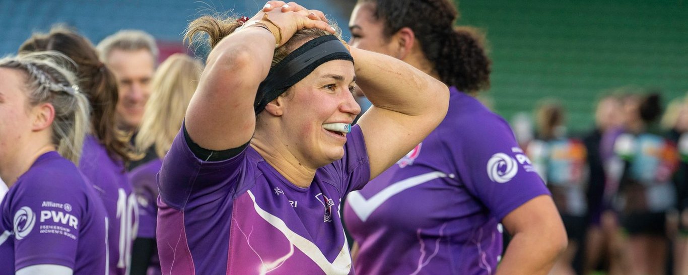 Rachel Malcolm of Loughborough Lightning after the win over Harlequins.