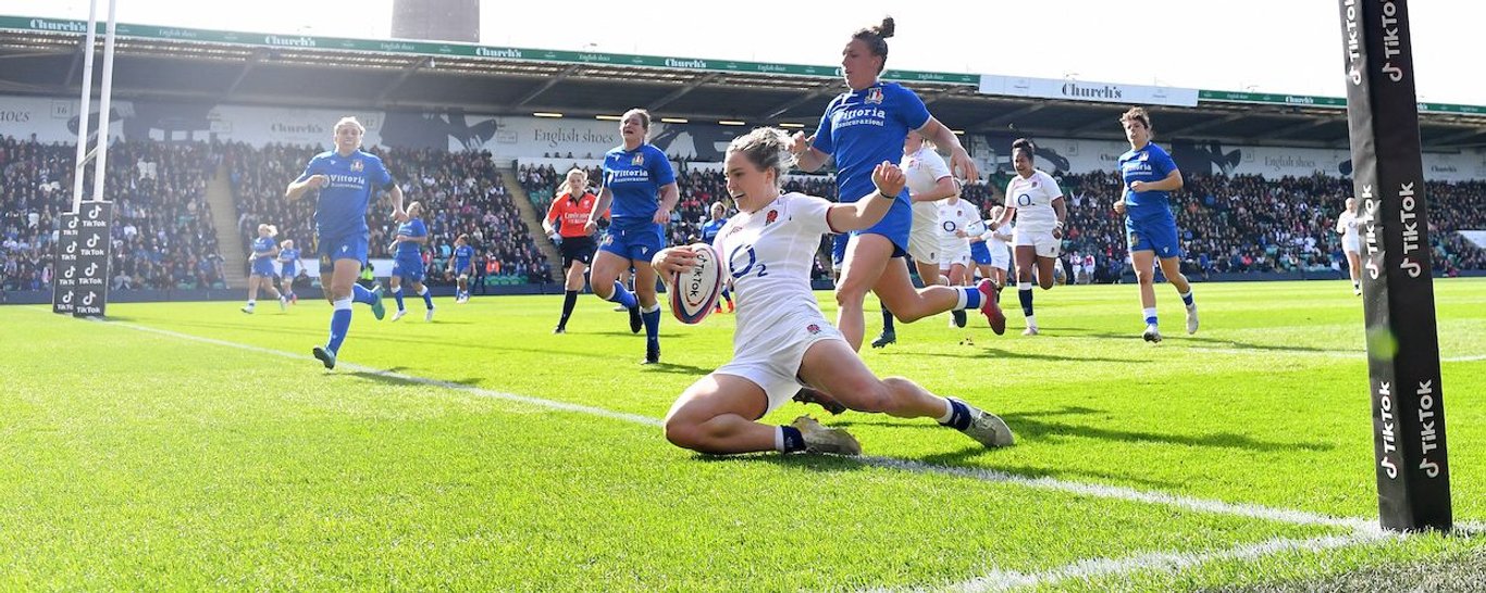 The Red Roses play in Northampton.