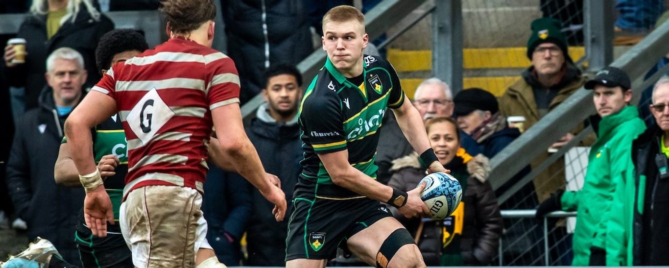 Northampton U18 Academy in action against Leicester Tigers.