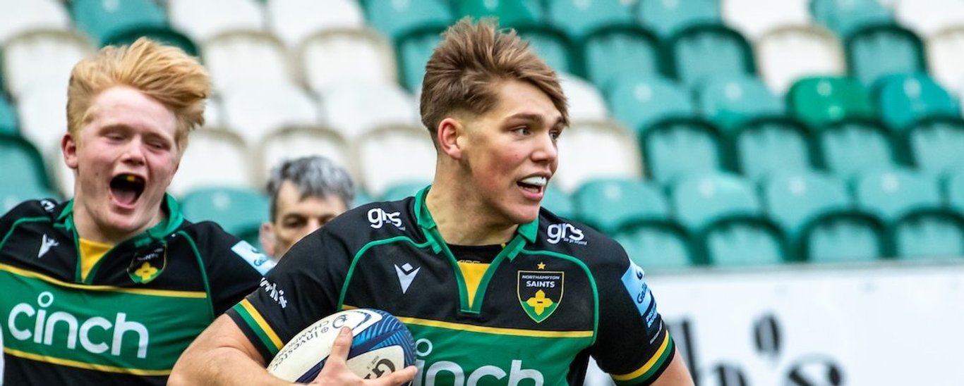 Northampton U18 Academy in action against Leicester Tigers.