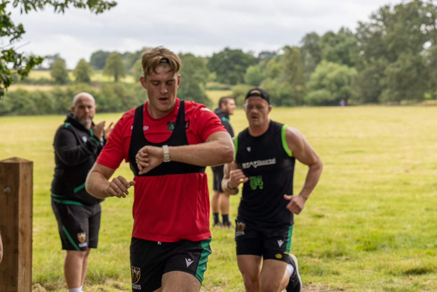 Northampton Saints' Alex Coles won the preseason Blakiston Challenge during the 2021/22 season.