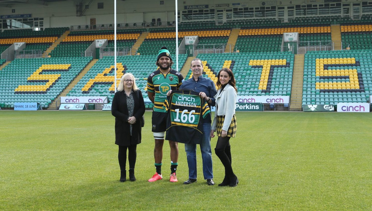 Ludlam welcomed Anderson’s great grandson to Franklin's Gardens.