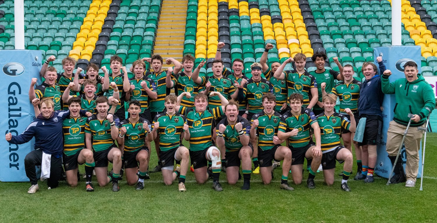 Northampton Saints' Under-18s secured their spot in the Final with a bonus-point win over Newcastle Falcons.