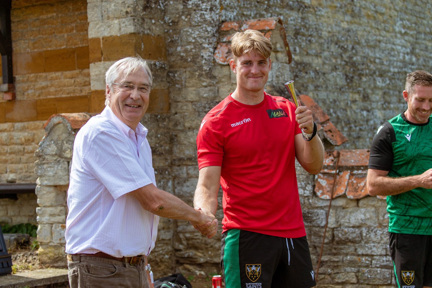 Northampton Saints' Alex Coles won the preseason Blakiston Challenge during the 2021/22 season.