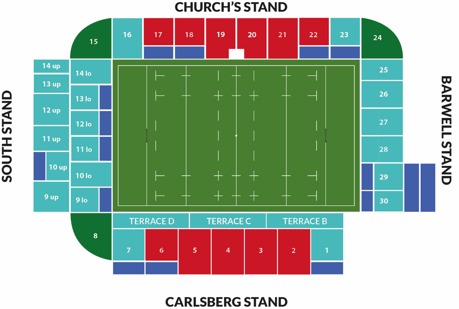 Semi-final Stadium map