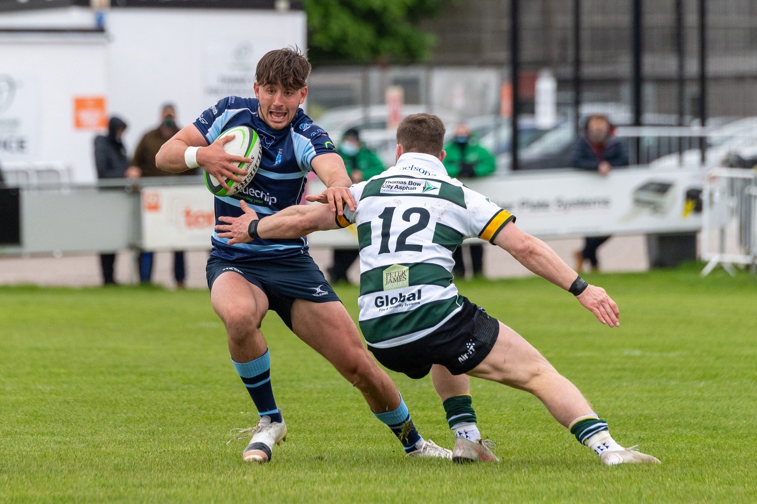 Saints' Ethan Grayson carries for Bedford Blues